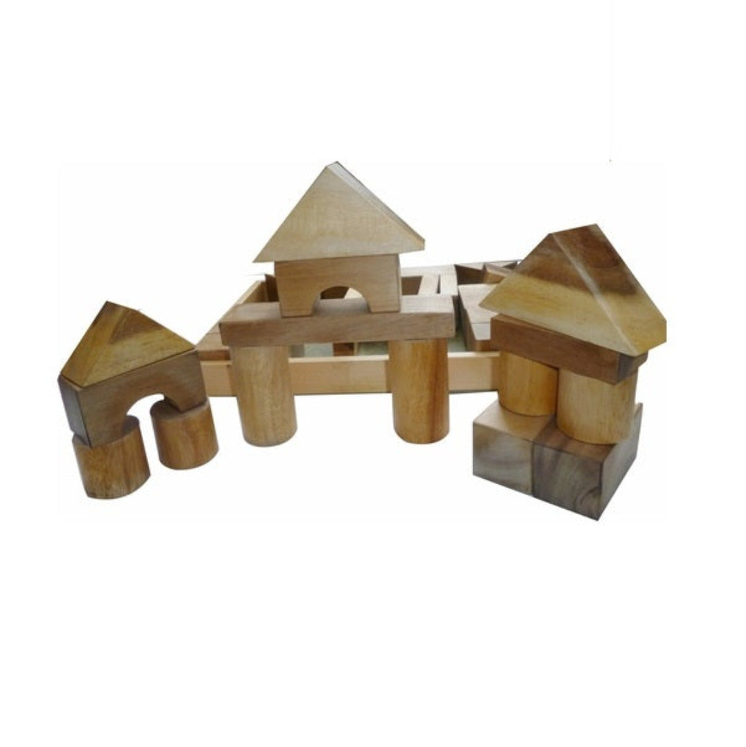 Natural Wood House Toy